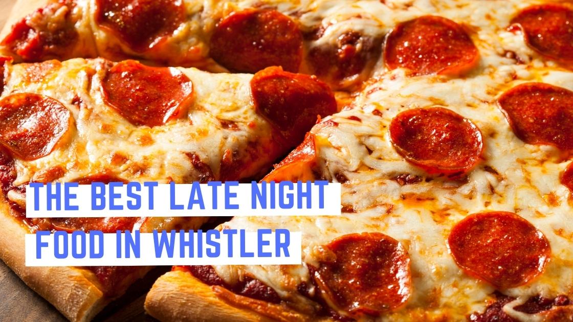 Forged Rainy Day late night food whistler a close up of a slice of pepperoni pizza on a plate